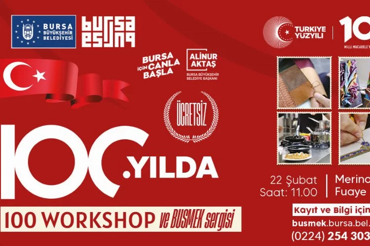 100 workshop ve Busmek sergisi