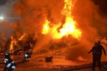 Konya'da hurdacılar sanayisinde kimyasal madde patladı