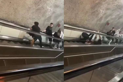 Metroda istasyonunda kavga!