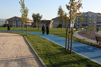 Göçmen konutları yeşile kavuştu