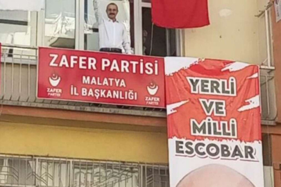 'Yerli ve Milli Escobar' pankartı açan il başkanına ceza!