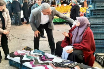 CHP Bursa Yıldırım İlçe Başkanı Yeşiltaş'tan pazar esnafına ziyaret