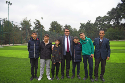 Çağlayan Mahallesi modern halı sahaya kavuştu