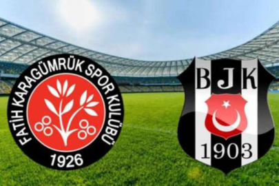 Fatih Karagümrük - Beşiktaş maçının ilk 11'leri