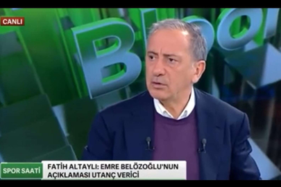 Fatih Altaylı'dan Emre Belözoğlu'na 'şeref' tepkisi
