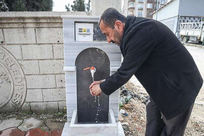 Depremlerin yerle bir ettiği Hatay'da kullanım suyu ihtiyacı için 459 sokak çeşmesi yapıldı