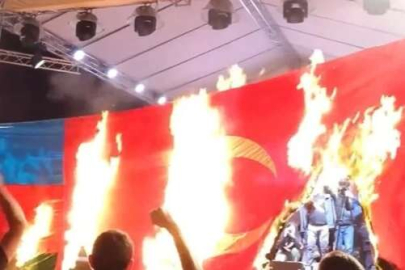 Ermenistan'da Türk bayrağını yaktılar