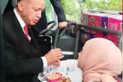 Erdoğan'a baklava ikram eden kadın bulundu