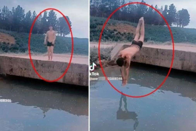 TikTok videosu çeken Suriyeli genç atladığı su kanalında can verdi!