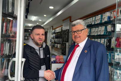 Akyıldız,  Küçükbalıklı, Yeşilova’da esnafı ziyaret etti