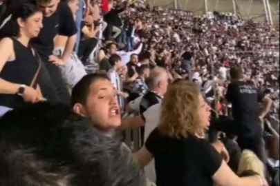 Beşiktaş taraftarından Hizbullah sloganı