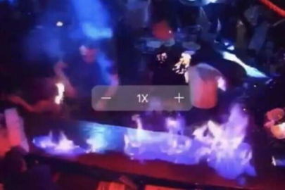 Gece kulübünde şov için dökülen ispirto dehşet saçtı!