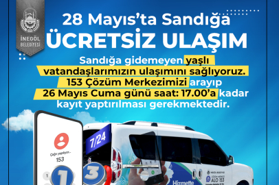 Yaşlıları Sandığa İnegöl Belediyesi Taşıyacak