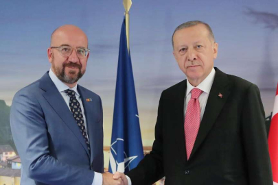 Cumhurbaşkanı Erdoğan Charles Michel ile görüştü