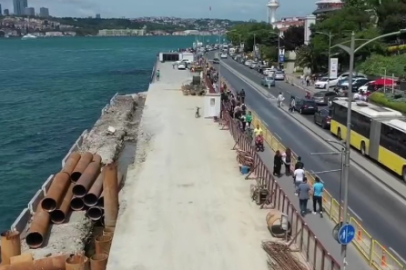 İBB, Kız Kulesi sahil yolunu kapattı! Vatandaşlar isyan etti...