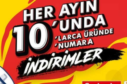 Bursalılar her ayın 10'unda 10'larca üründe 10 numara indirim Seyhanlar'da...