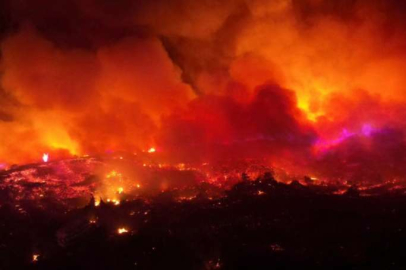 Rodos’taki orman yangını 6 gündür devam ediyor