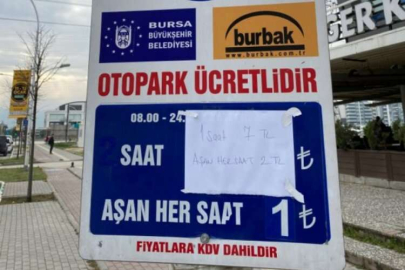 Bursa'da otopark fiyatları zamlandı!