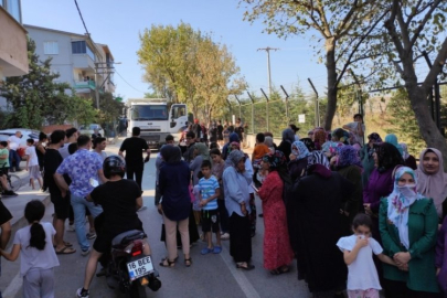 Bursa'da Yenibağlar mahallesi çöp isyanında