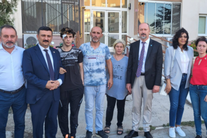 İYİ Parti Bursa'dan Suriyeliler tarafından darp edilen genç ve ailesine ziyaret