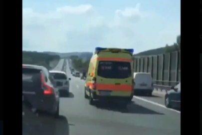 Bursa'da ambulansa yol verilmedi! O anlar gündem oldu