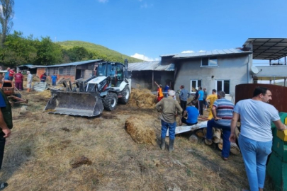 Bursa'da çiftlik yangını!