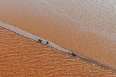 Libya'da çöl göle döndü!