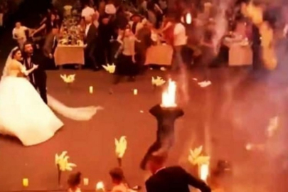 Düğün salonunda 93 kişinin hayatını kaybettiği ve 100 kişinin de yaralandığı yangına ilişkin yeni görüntüler