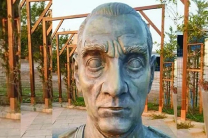 CHP'li Çanakkale Belediyesi'nin Atatürk'e benzemeyen heykeline tepki!