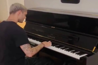 Icardi'den piyano performansı! 'Aşkın Olayım' çaldı