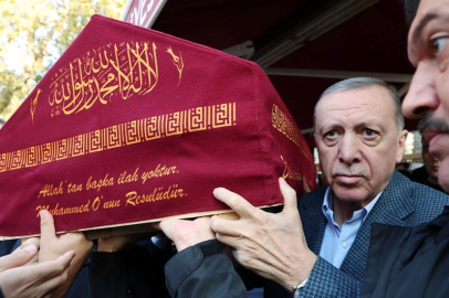 Cumhurbaşkanı Erdoğan Hacer Muhterem Coşan'ın cenazesine katıldı