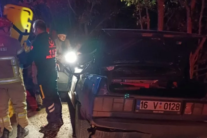 Bursa'da otomobil ile traktör çarpıştı: 1 ağır yaralı