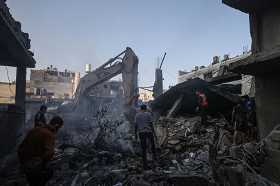 Gazze'de yaşanan yıkımın korkunç boyutu görüntülere yansıdı