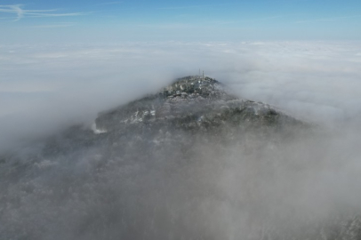 Uludağ'da bulutların ve sisin efsane dansı