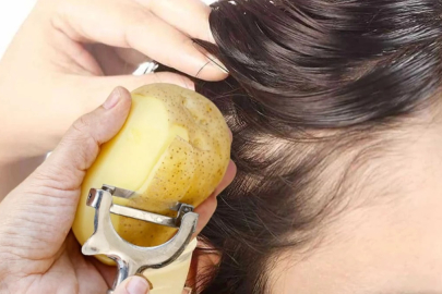 Saçınıza patates kabuğu sürün, anında etkisini görün