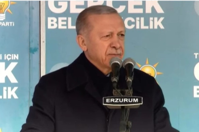 Cumhurbaşkanı Erdoğan, Erzurum'da  konuşuyor
