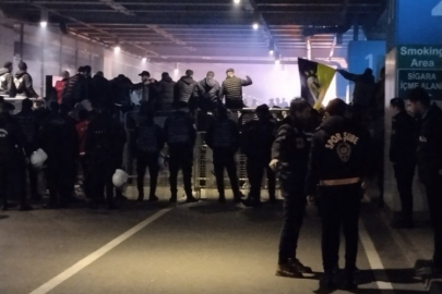 Fenerbahçe taraftarından coşkulu karşılama