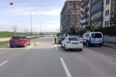 Bursa'da trafik denetimi