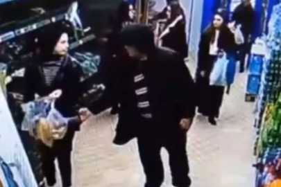 Markette alışveriş yapan kadını taciz etti!