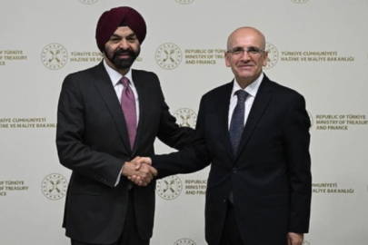 Mehmet Şimşek, Dünya Bankası Grubu Başkanı Banga ile bir araya geldi