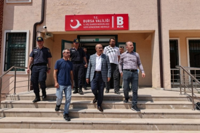 Bursa Valisi'nden İl Göç İdaresi Müdürlüğü Geri Gönderme Merkezi'ne denetim