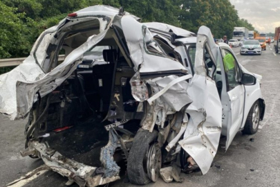Anadolu Otoyolu'nun Sakarya kesiminde feci kaza!