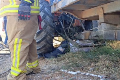 Bursa'da korkunç kaza! Kullandığı traktör üzerinden geçen adam hayatını kaybetti
