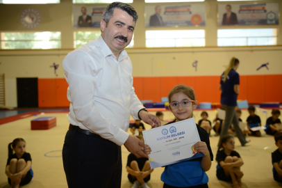 Yıldırımlı miniklere cimnastik eğiti