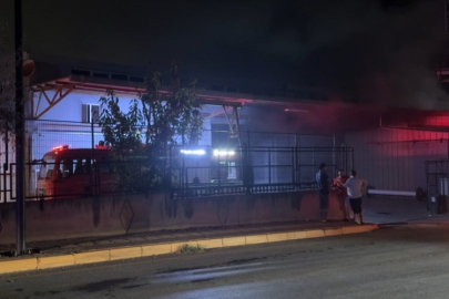 Bursa Kestel'de korkutan fabrika yangını