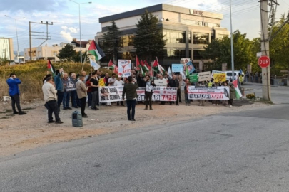 BOTAŞ Bursa Şube Müdürlüğü önünde İsrail eylemi