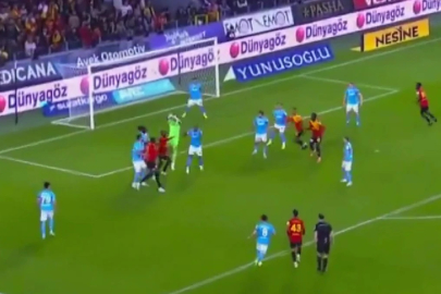 Tartışılan an! Göztepe'nin Trabzonspor'a attığı gol iptal oldu