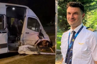 THY uçuş ekibini taşıyan servis aracı kaza yaptı