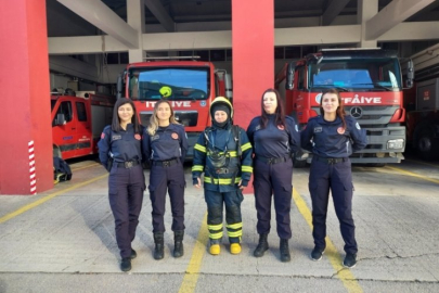 Bursa'da kadın itfaiyeciler tabuları yıktı