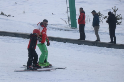Kartalkaya'da kayak sezonu erken açıldı!